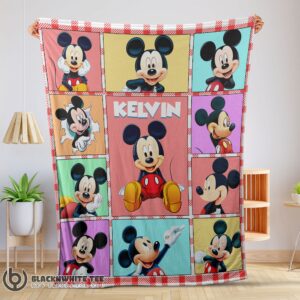 Official Perfect Mickey Mouse Collage Blanket Fleece Customized Blanket