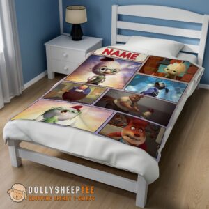 Alternative view of Perfect Disney Chicken Little Collage Poster Blanket Fleece Customized Blanket