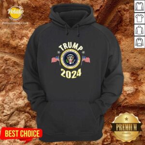 Alternative view of Nice Trump 2024 Presidential Seal Flag Shirt
