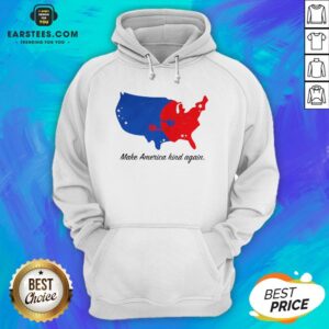 Alternative view of Original Make America Kind Again Hugging America Map Shirt