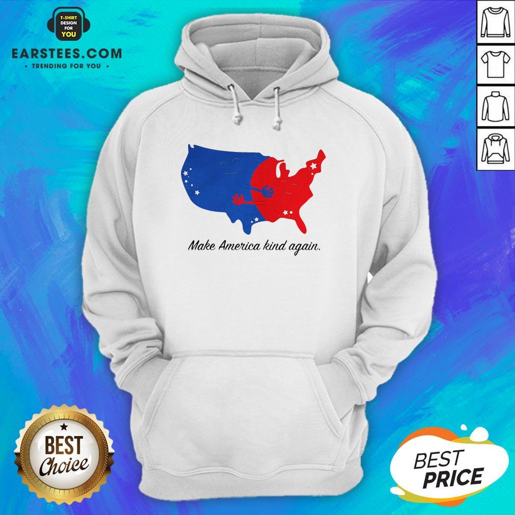 Original Make America Kind Again Hugging America Map Shirt - Image 2