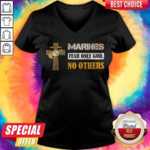 Alternative view of Official Marines Fear Only God No Others Shirt