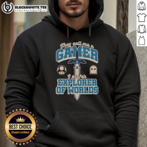 Alternative view of Funny Gamer Sword Explorer T-Shirt