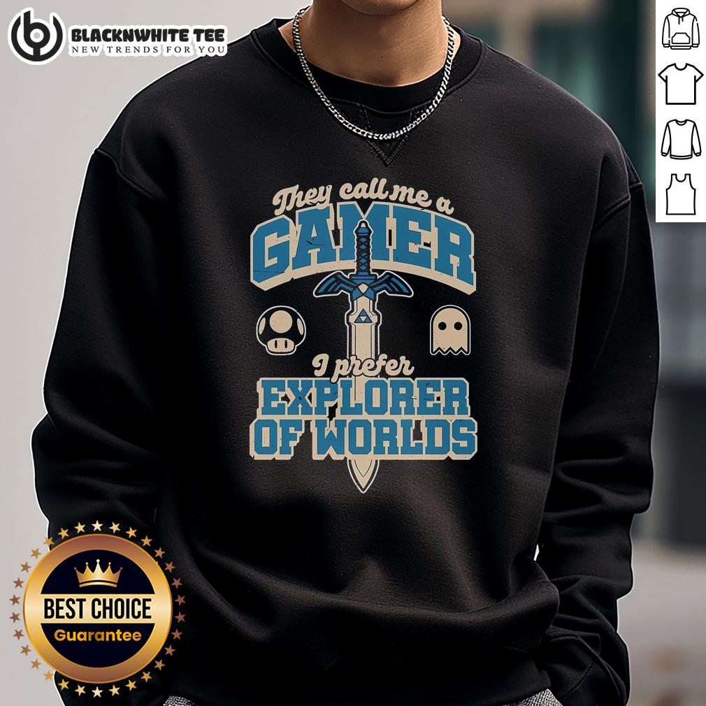 Funny Gamer Sword Explorer T-Shirt - Image 5