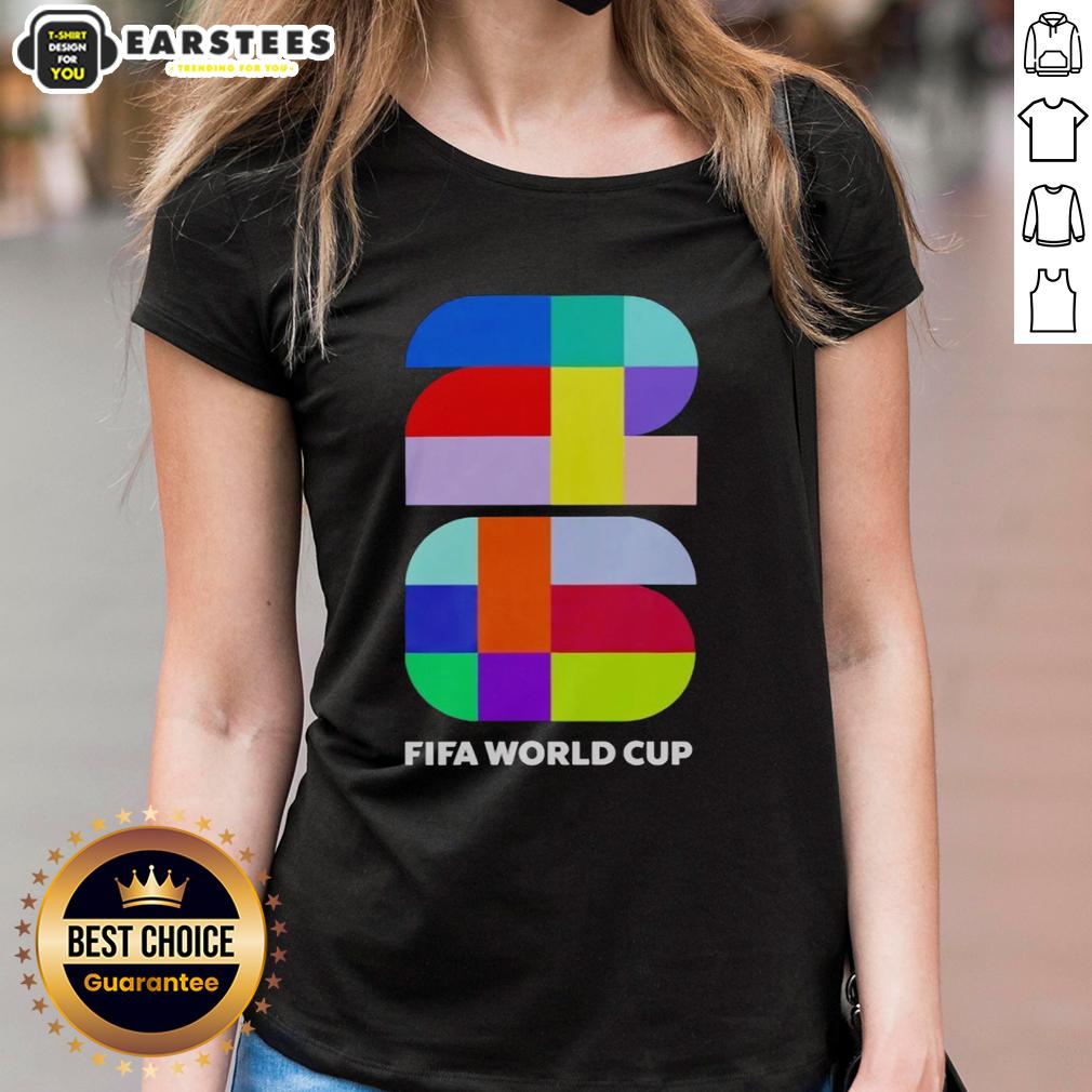Awesome Fifa 2026 World Cup Colour Logo Emblem T-Shirt - Image 3
