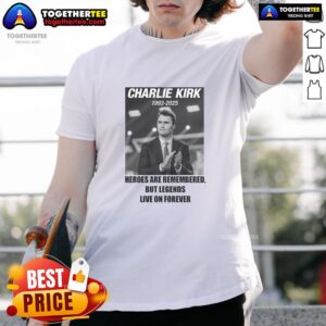 Hot Charlie Kirk Rest In Peace RIP Tribute Memorial MAGA T-Shirt