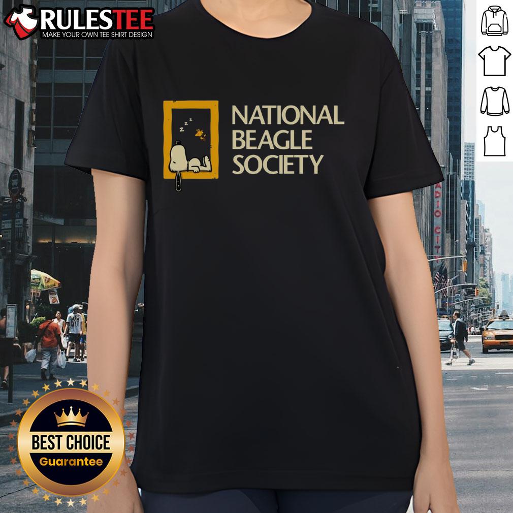 Cute Snoopy National Beagle Society T-Shirt - Image 3