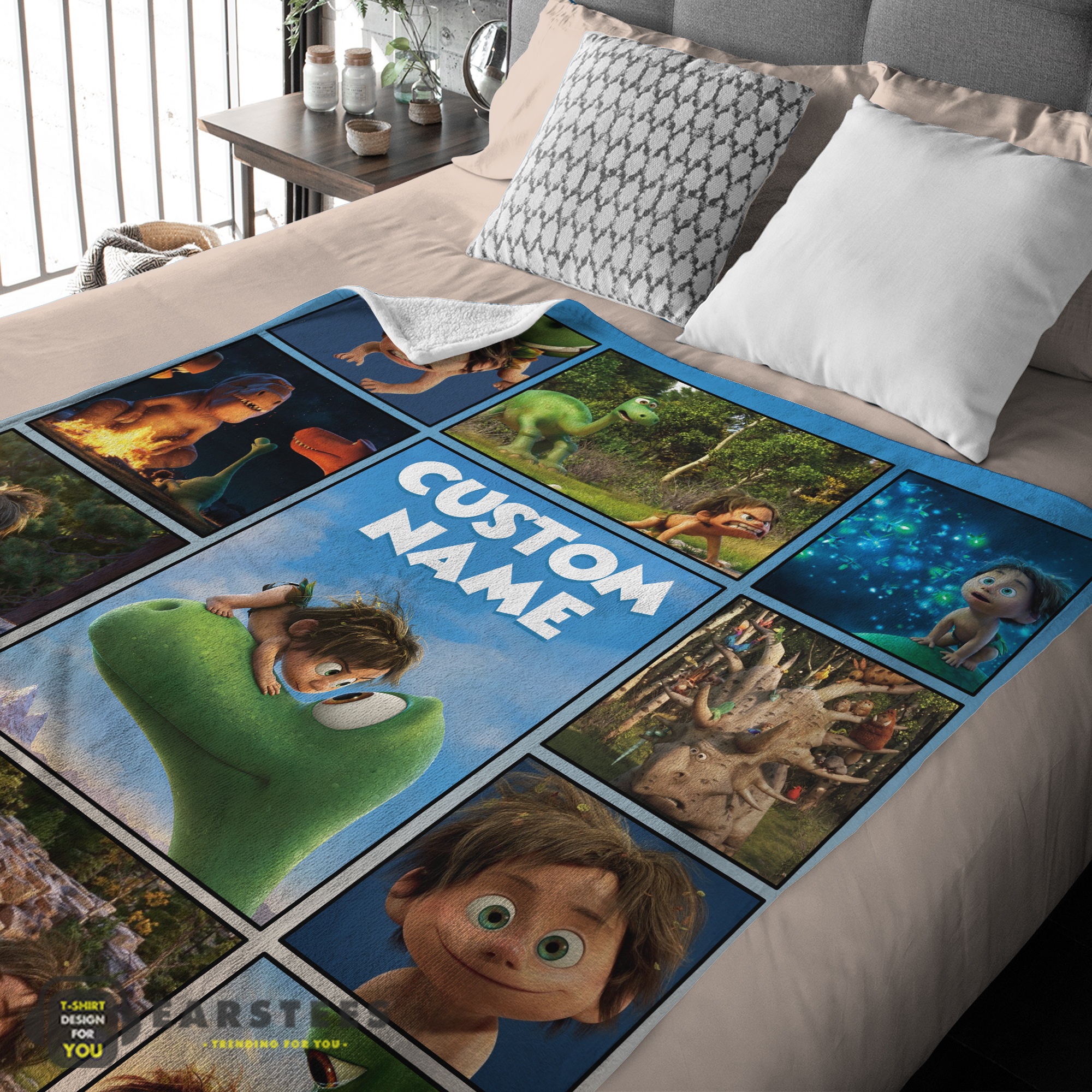 Good Disney Pixar The Good Dinosaur Collage Poster Blanket Fleece Customized Blanket - Image 2