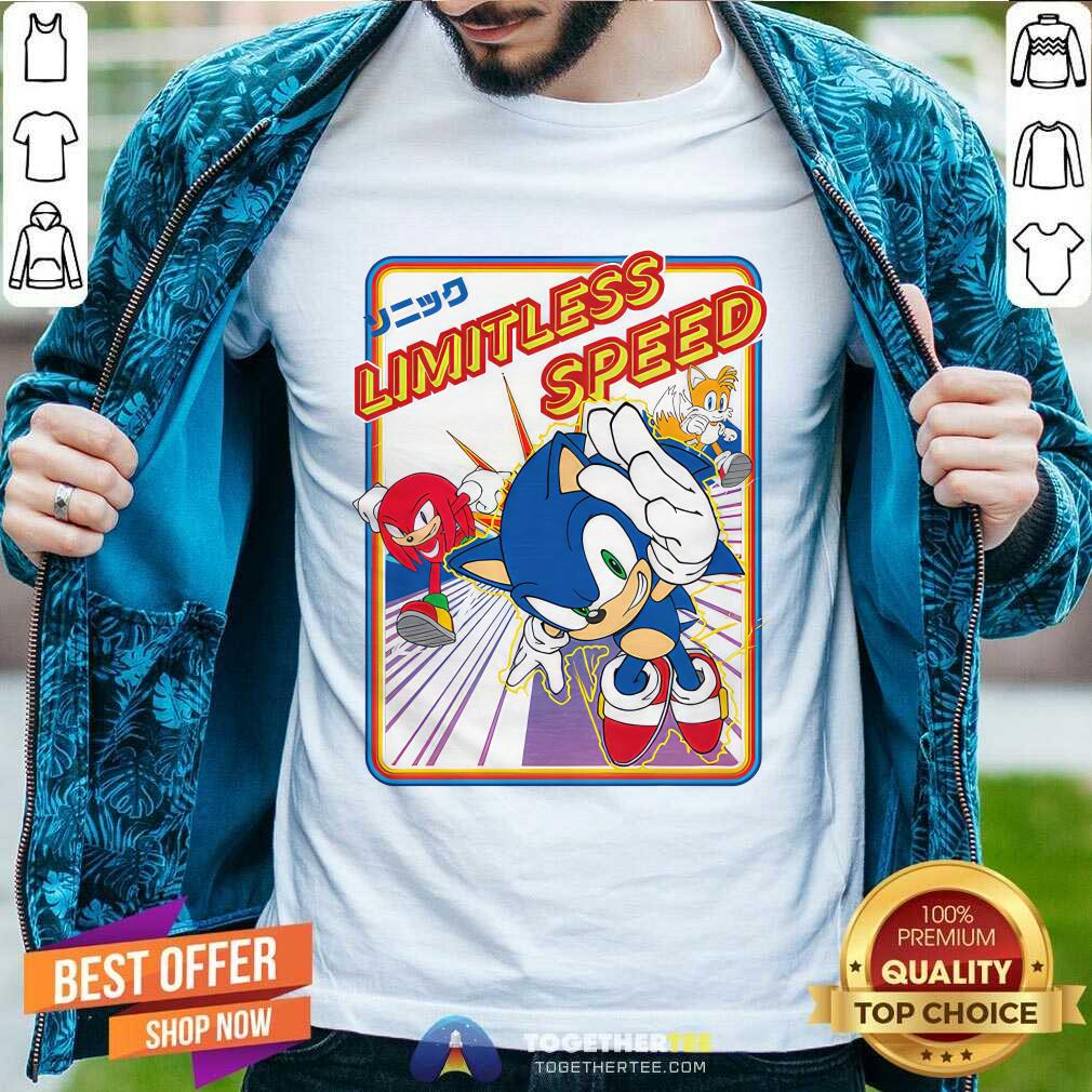 Sonic Knuckles And Tails Limitless Speed Retro Ringer T-shirt
