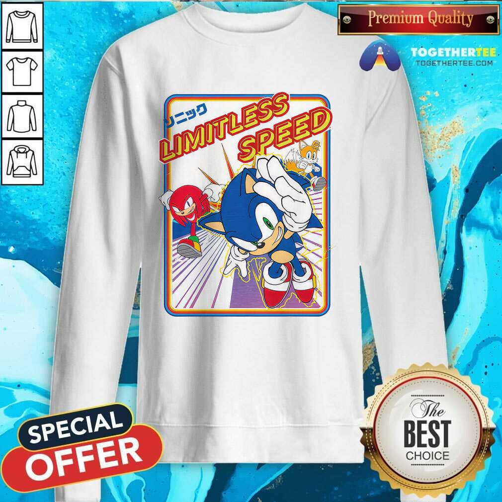 Sonic Knuckles And Tails Limitless Speed Retro Ringer T-shirt - Image 4