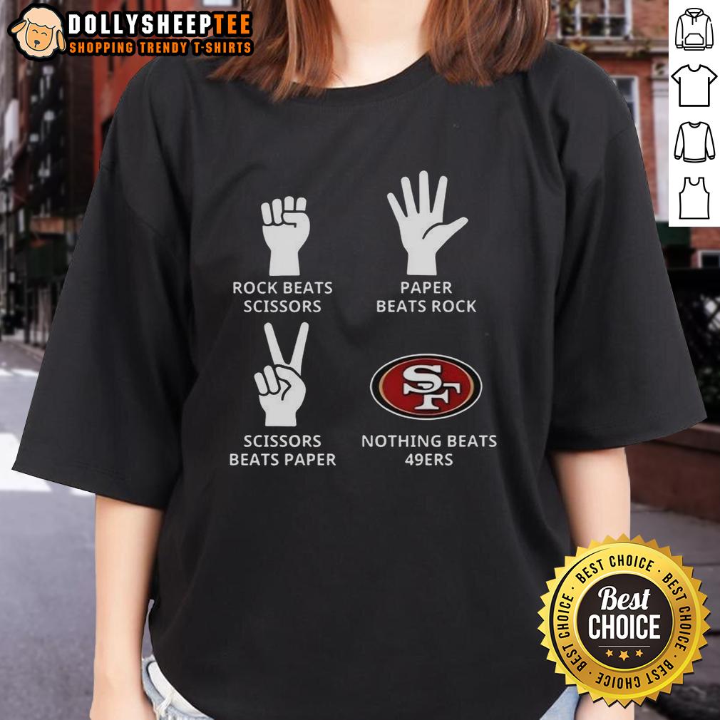 Hot Nothing Beats San Francisco 49ers Football Logo T-Shirt - Image 3