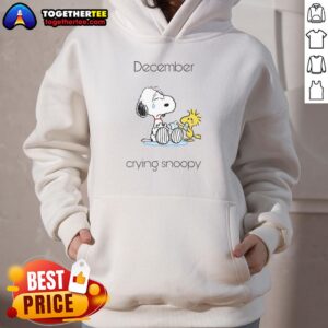 Alternative view of Pretty December Crying Snoopy Woodstock T-Shirt