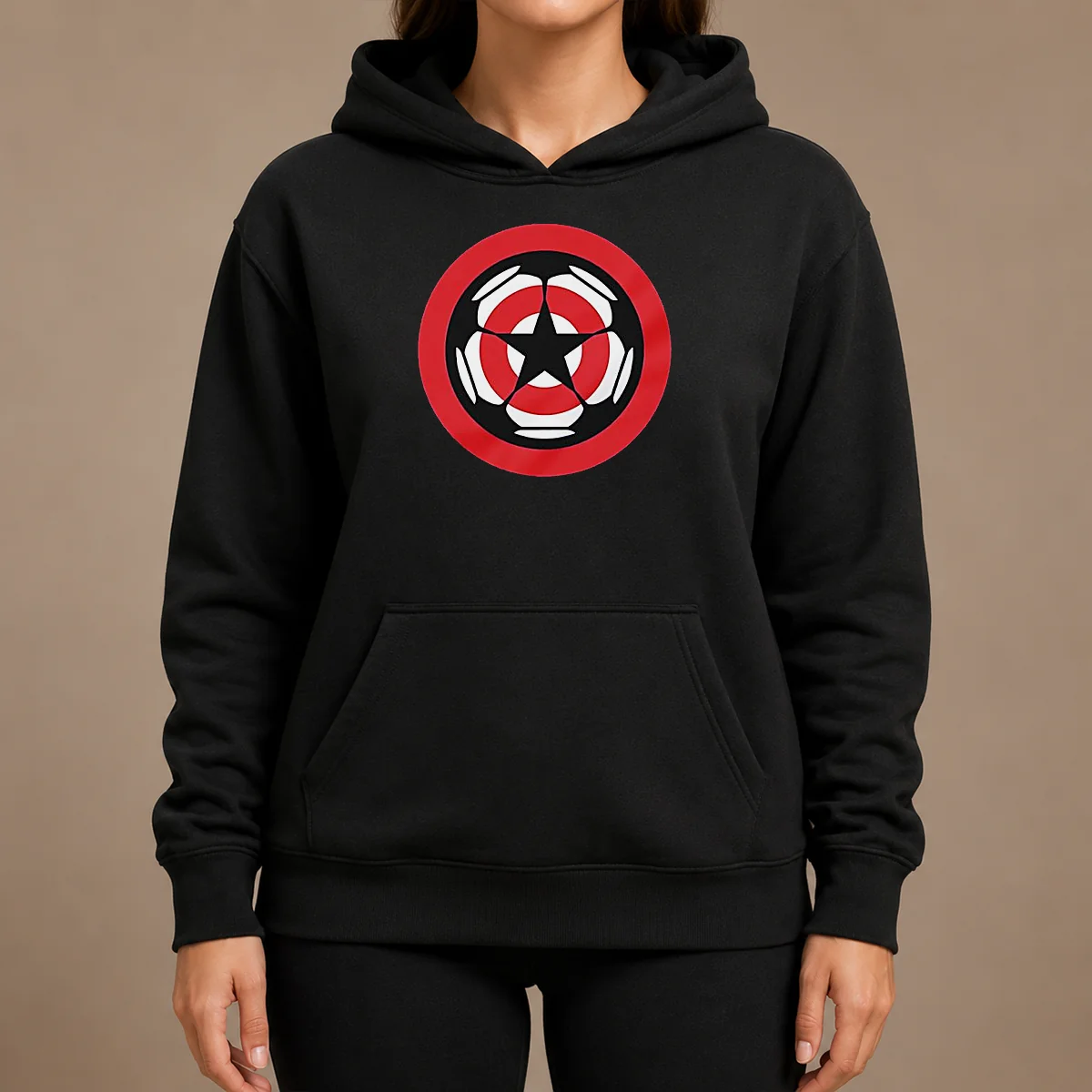 Pretty Captain America Marvel Cinematic Universe UEFA Champions Shirt - Image 5
