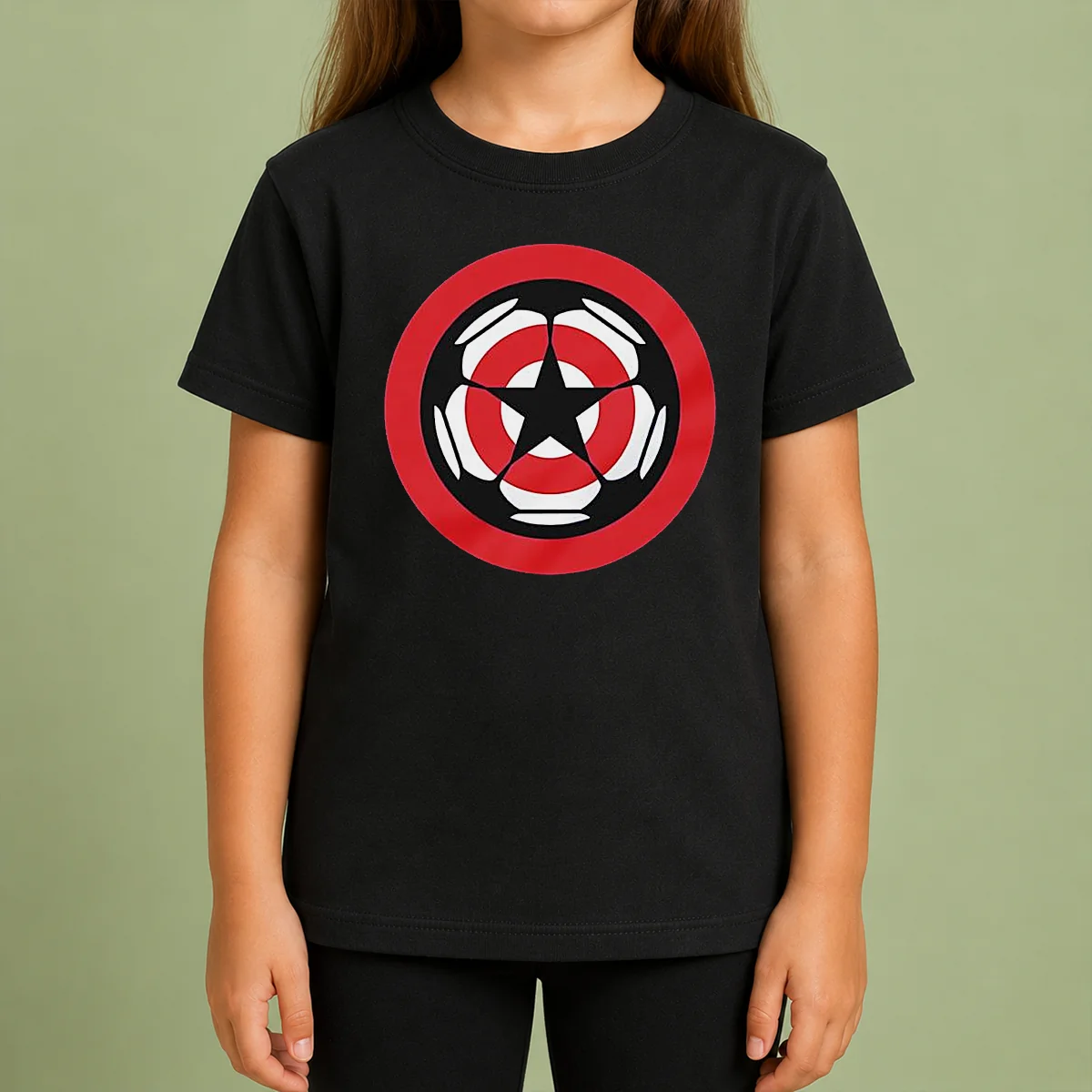 Pretty Captain America Marvel Cinematic Universe UEFA Champions Shirt - Image 9
