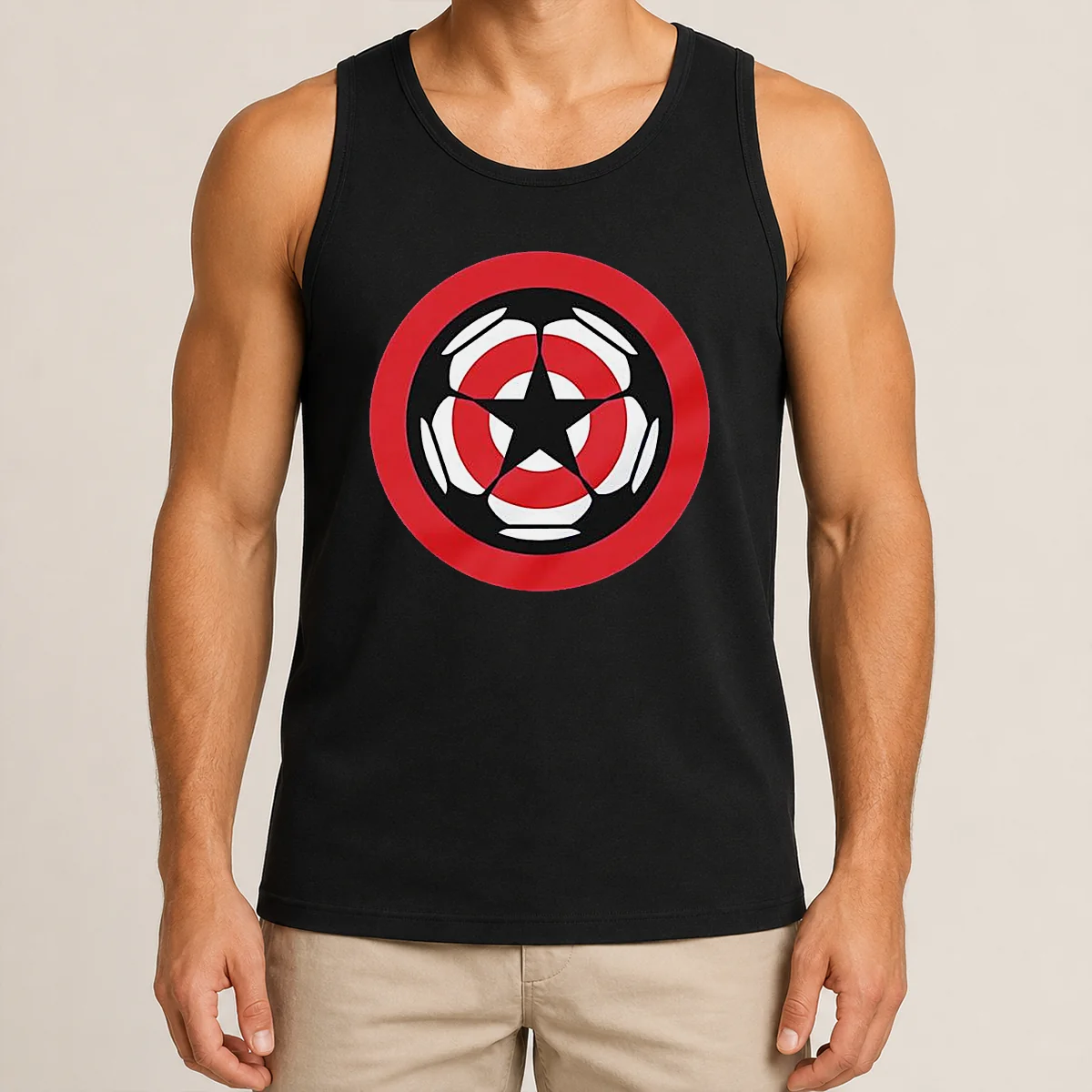 Pretty Captain America Marvel Cinematic Universe UEFA Champions Shirt - Image 3