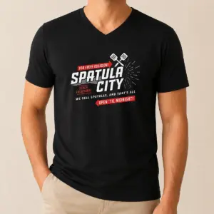Alternative view of Official Awesome Spatula City Classic Shirt