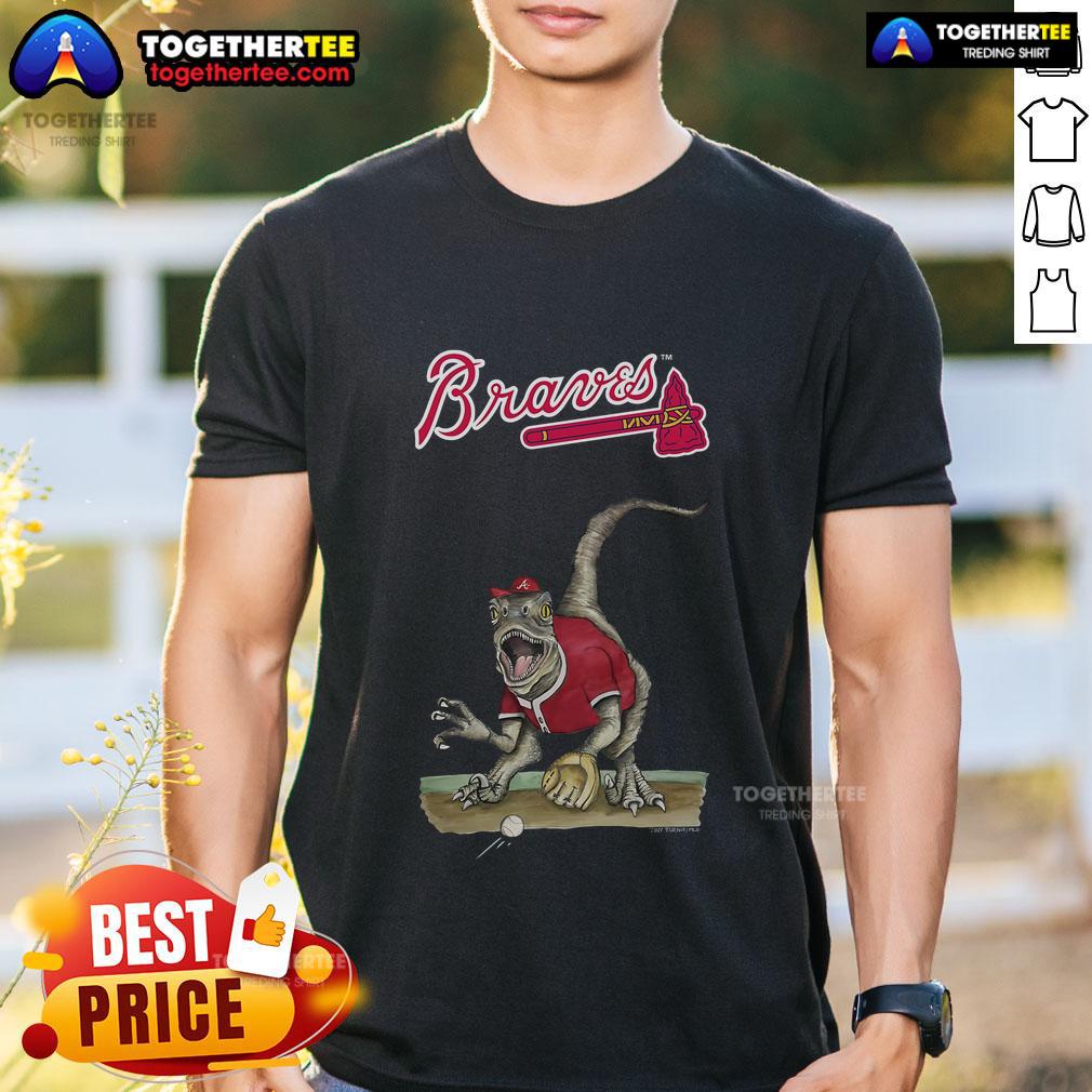 Original Atlanta Braves Tiny Turnip Velociraptor T-Shirt