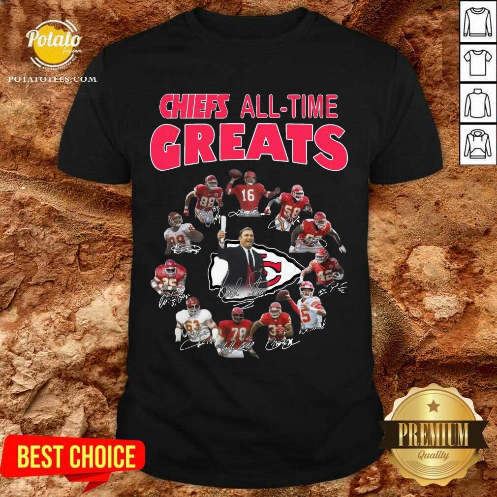 Perfect Kansas City Chiefs All-time Greats Signature Shirt