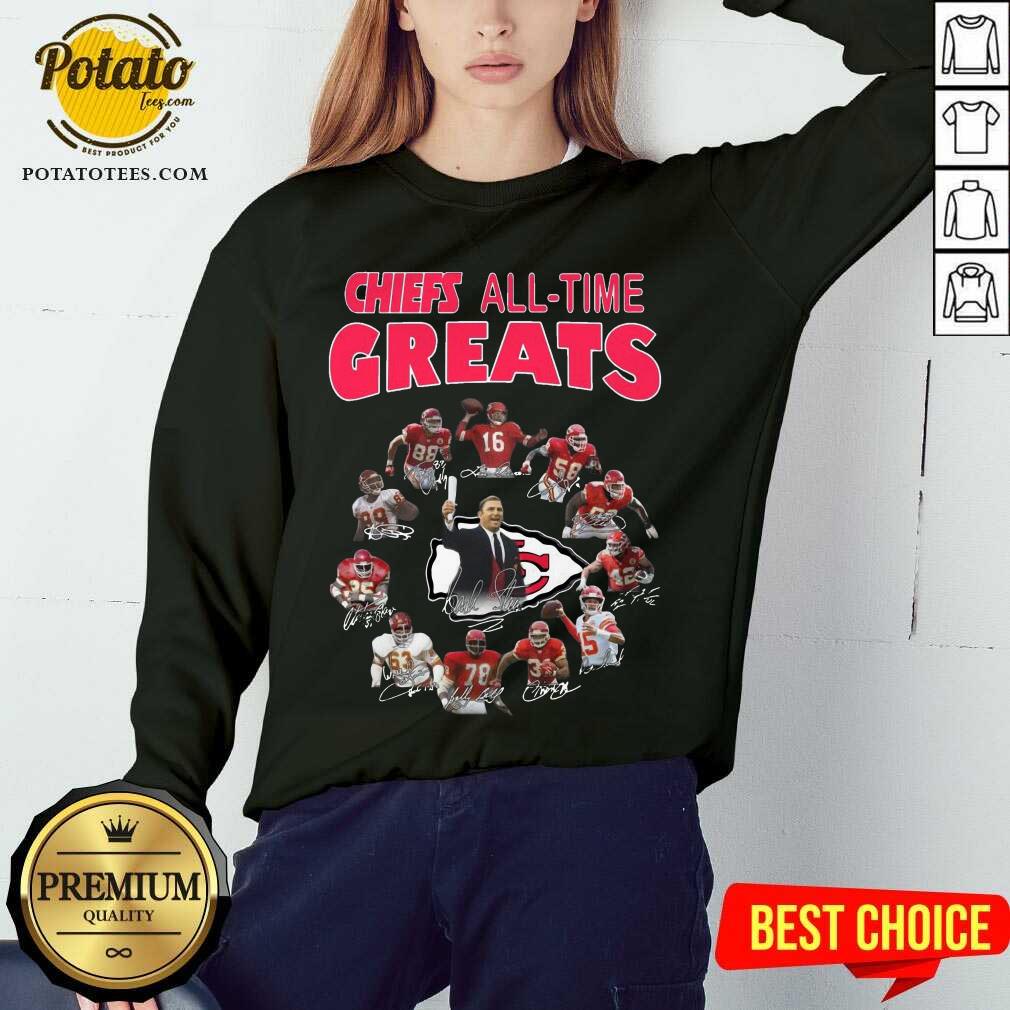 Perfect Kansas City Chiefs All-time Greats Signature Shirt - Image 4