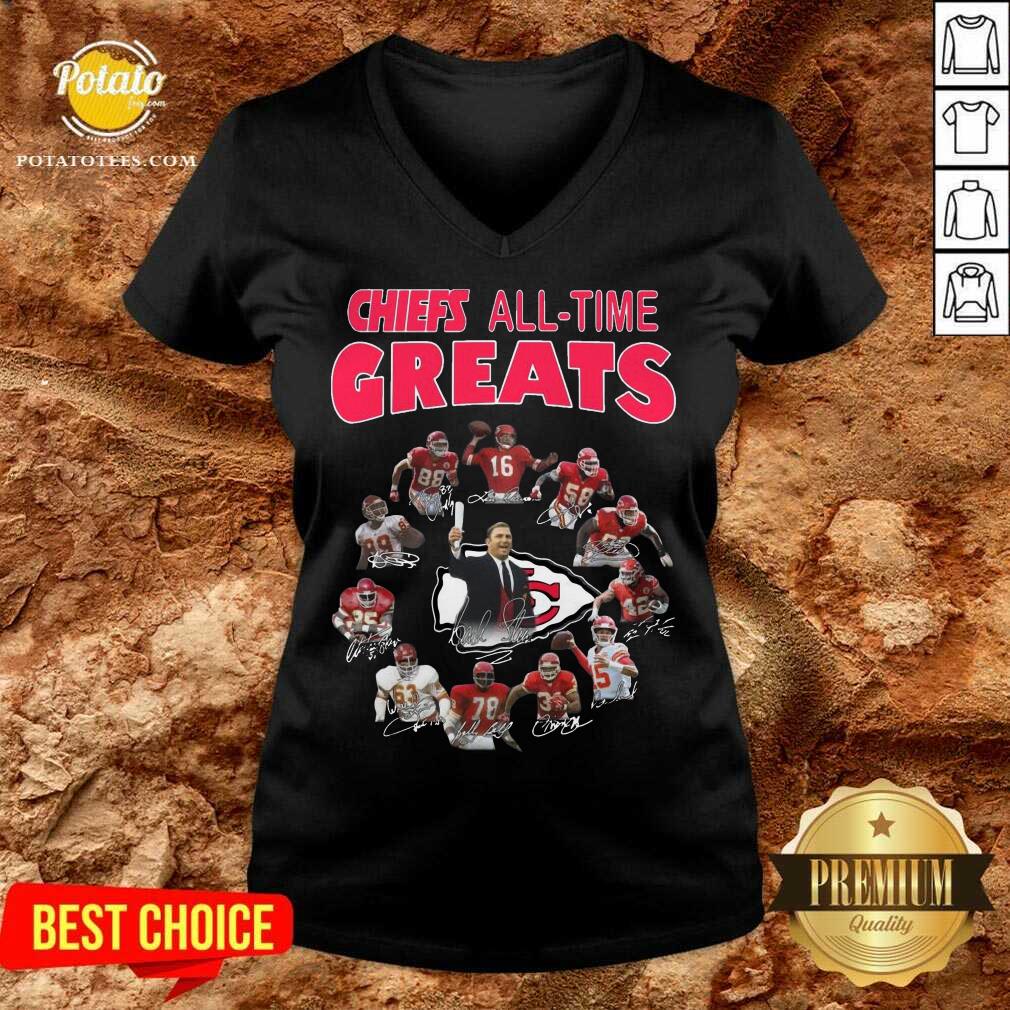 Perfect Kansas City Chiefs All-time Greats Signature Shirt - Image 2