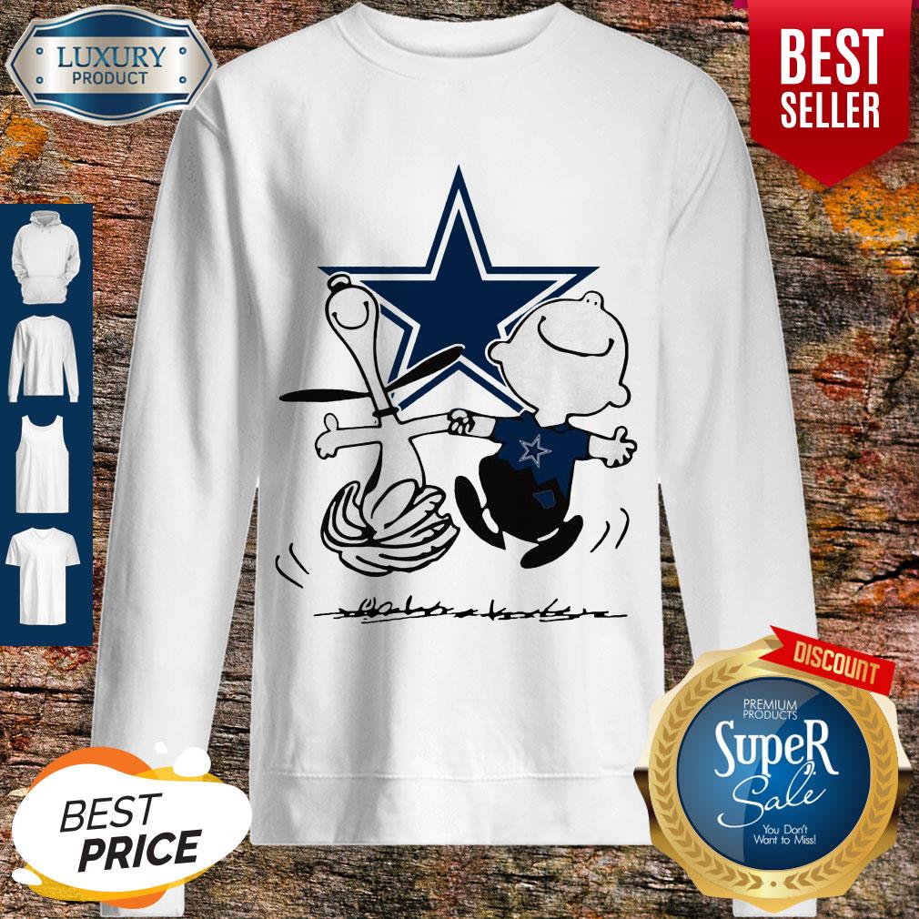 Charlie Brown And Snoopy Dancing Dallas Cowboy Shirt - Image 4