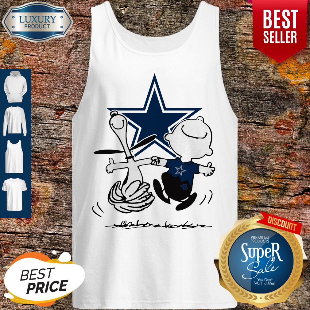Charlie Brown And Snoopy Dancing Dallas Cowboy Shirt - Image 3