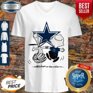 Alternative view of Charlie Brown And Snoopy Dancing Dallas Cowboy Shirt