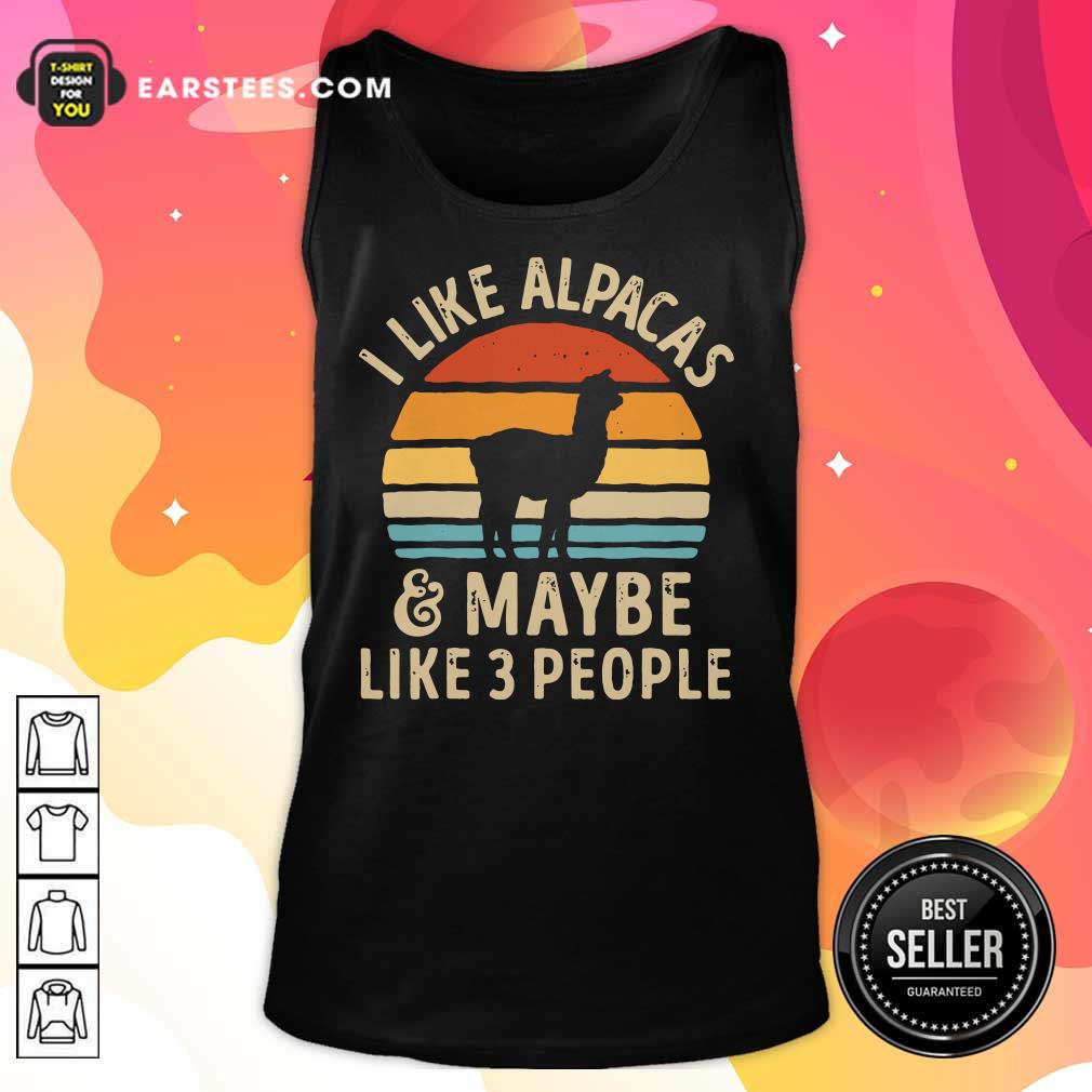 I Like Alpacas Vintage Shirt - Image 2