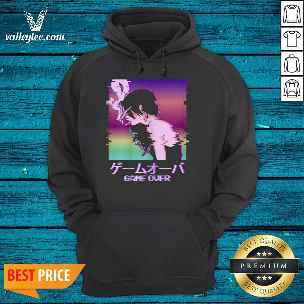 Japanese Sad Anime Girl Game Over Aesthetic Shirt - Image 4