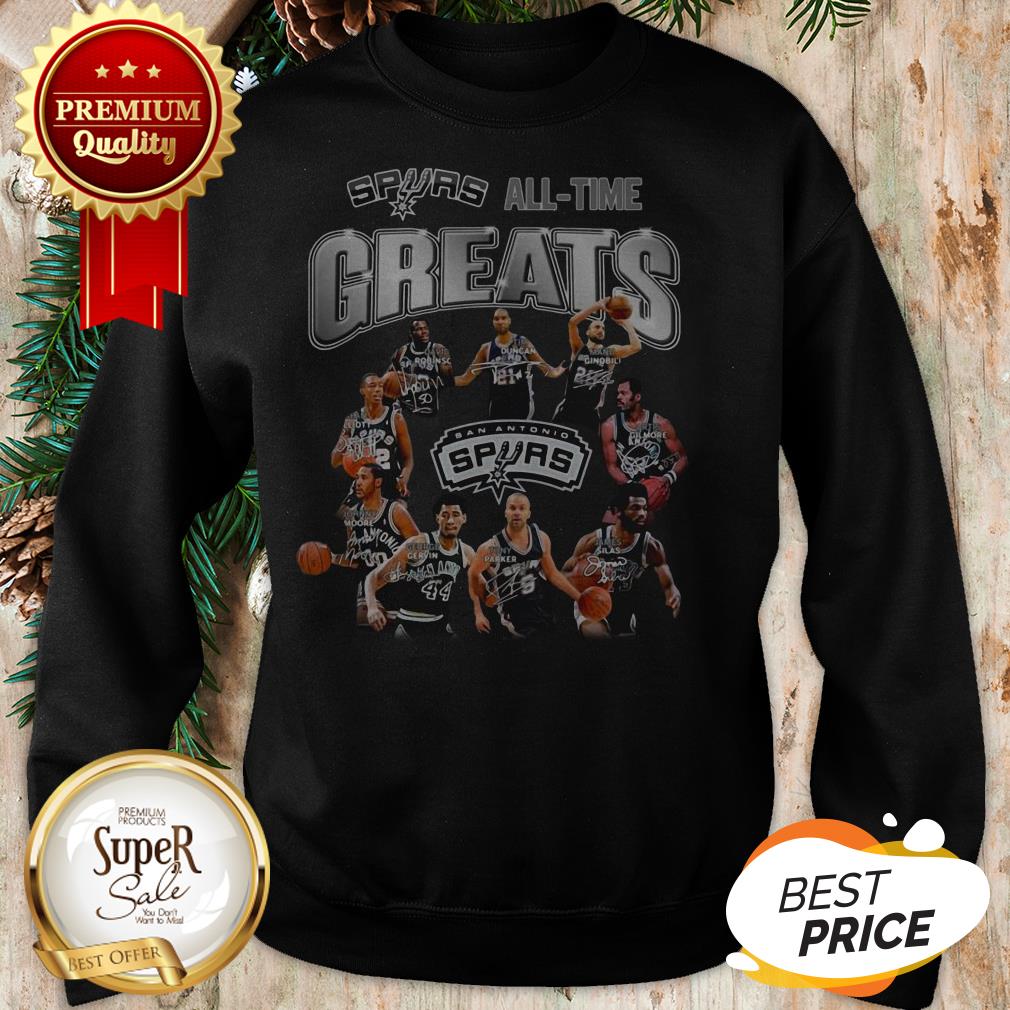 San Antonio Spurs All Time Greats All Signature Shirt - Image 4