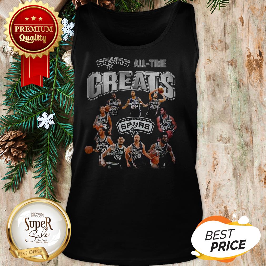 San Antonio Spurs All Time Greats All Signature Shirt - Image 3