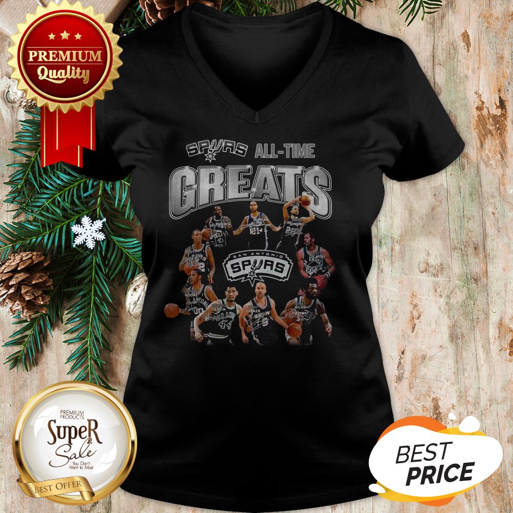 San Antonio Spurs All Time Greats All Signature Shirt - Image 2