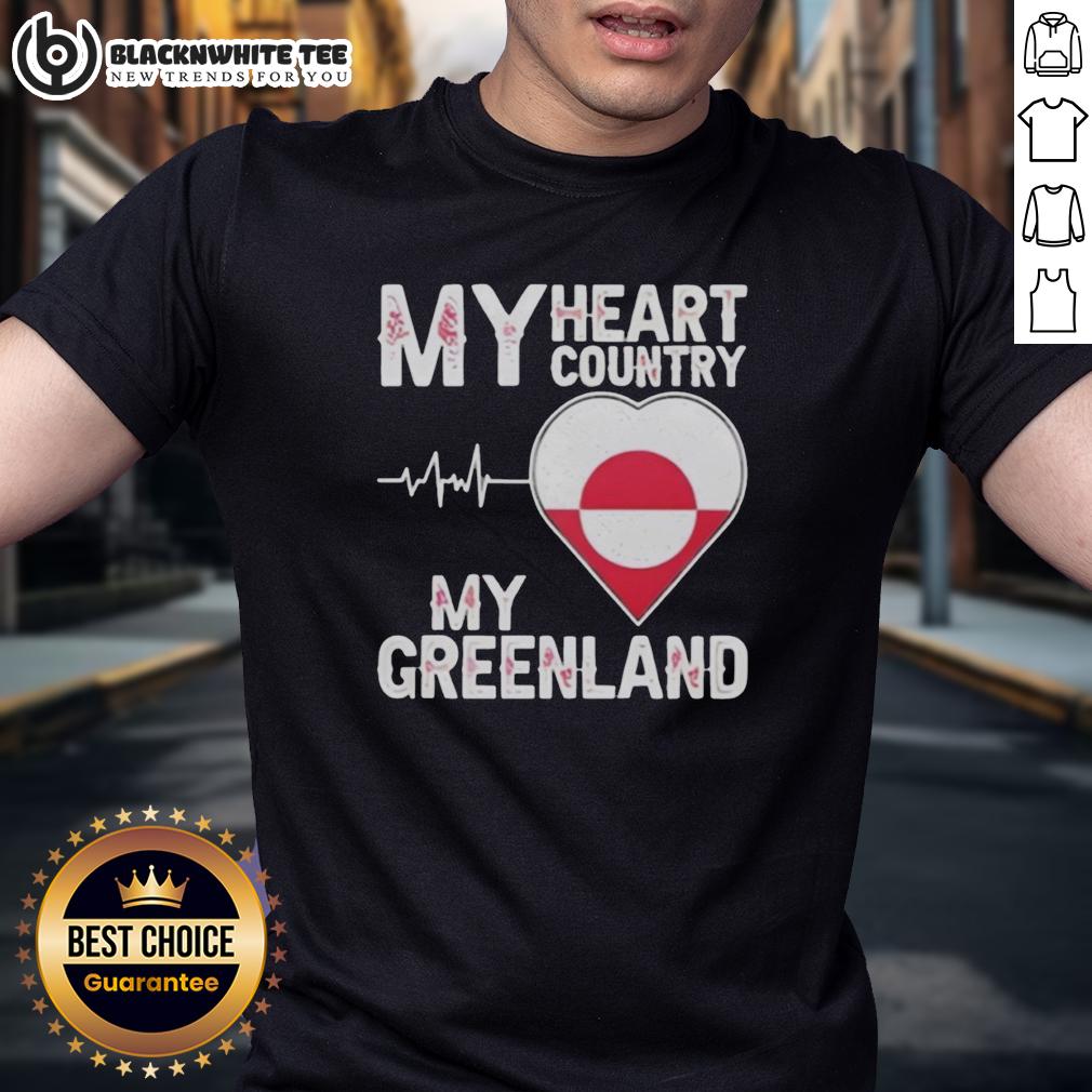 Top My Heart Country Heartbeat My Greenland T-Shirt
