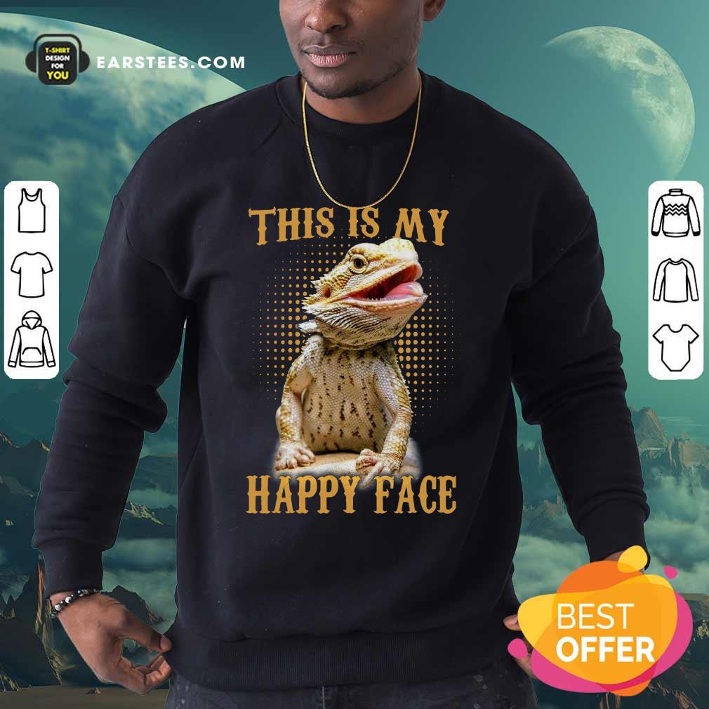 Awesome Pogona This Is My Happy Face Shirt - Image 5