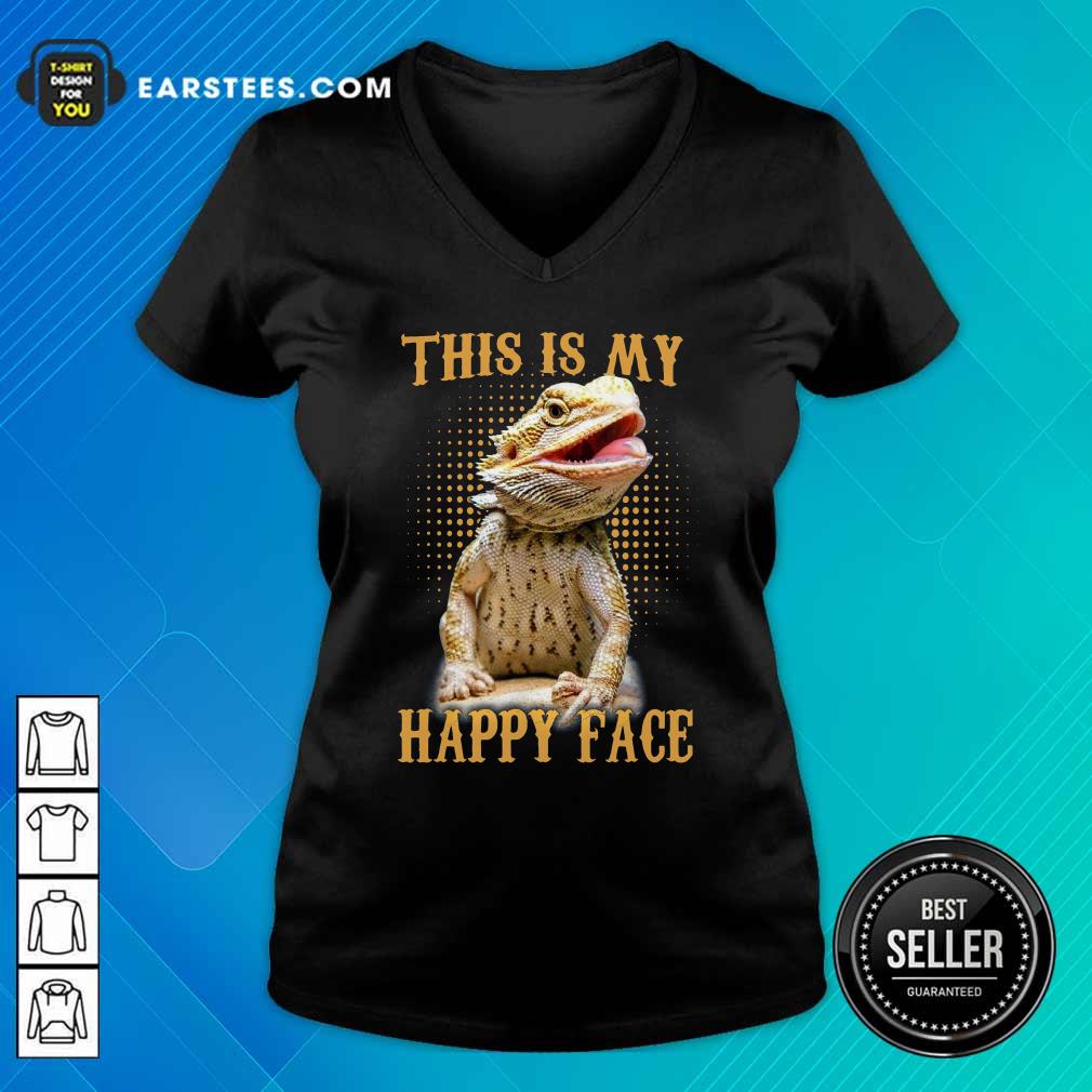 Awesome Pogona This Is My Happy Face Shirt - Image 3