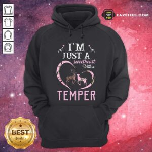 Alternative view of Awesome Reindeer Im Just A Sweetheart With A Temper Wallpaper Shirt