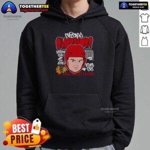 Alternative view of Nice Connor Bedard Big Head Chicago Blackhawks NHL Cartoon T-Shirt