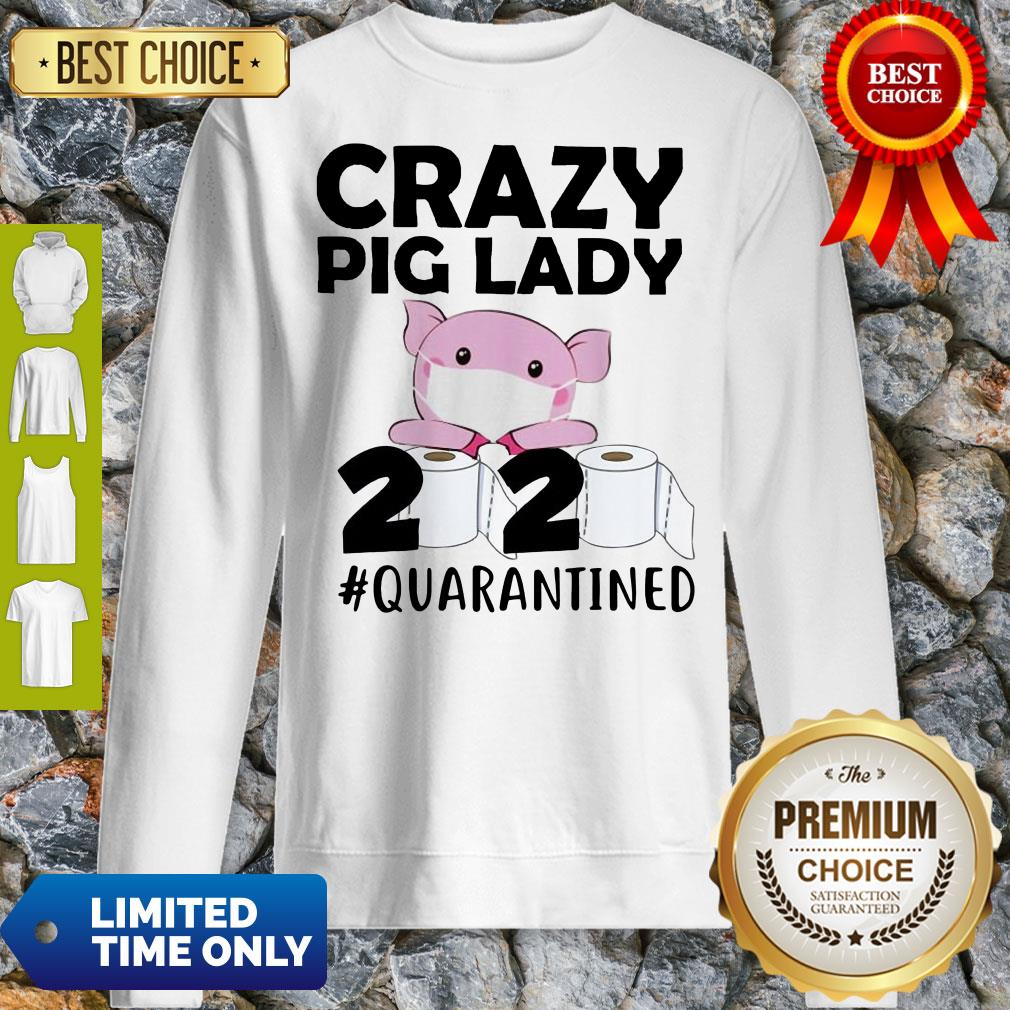 Premium Crazy Pig Lady 2020 Quarantined Shirt - Image 3