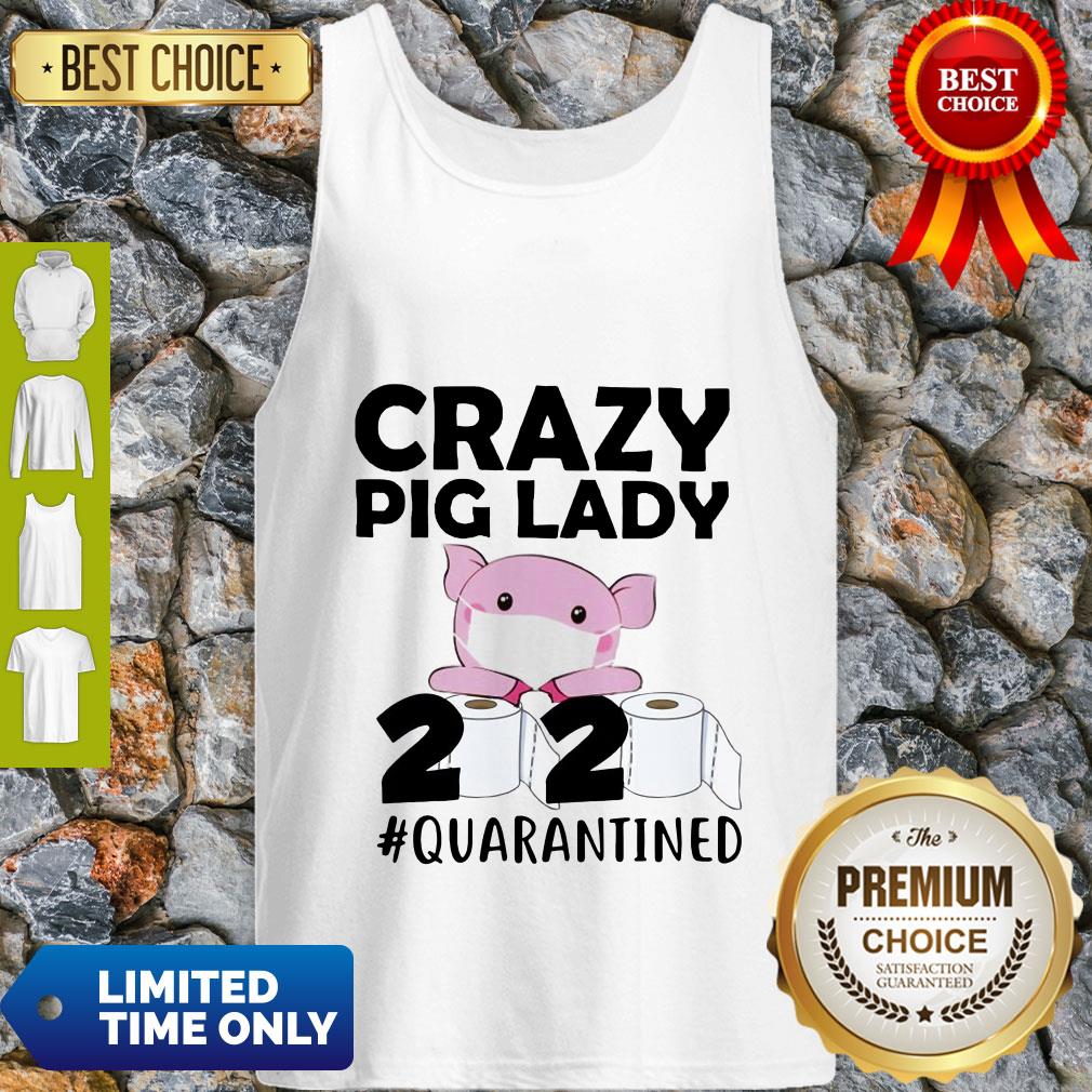 Premium Crazy Pig Lady 2020 Quarantined Shirt - Image 2