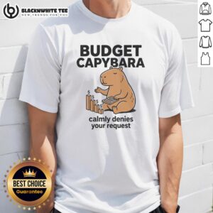 Awesome Budget Capybara Calmly Denies Your Request T-Shirt