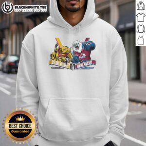 Alternative view of Top Vegas Golden Knights Vs Colorado Avalanche Western Conference Finals 2026 Hockey Mascot T-Shirt