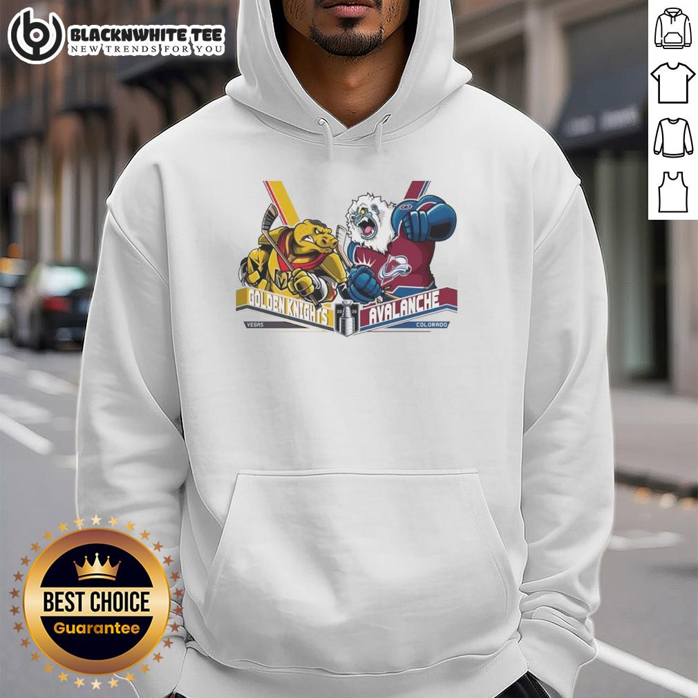 Top Vegas Golden Knights Vs Colorado Avalanche Western Conference Finals 2026 Hockey Mascot T-Shirt - Image 2