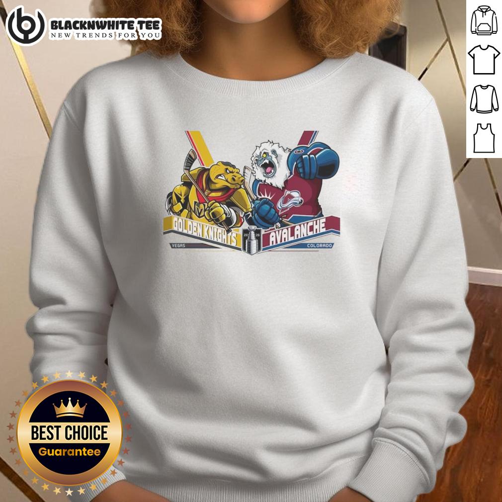 Top Vegas Golden Knights Vs Colorado Avalanche Western Conference Finals 2026 Hockey Mascot T-Shirt - Image 5