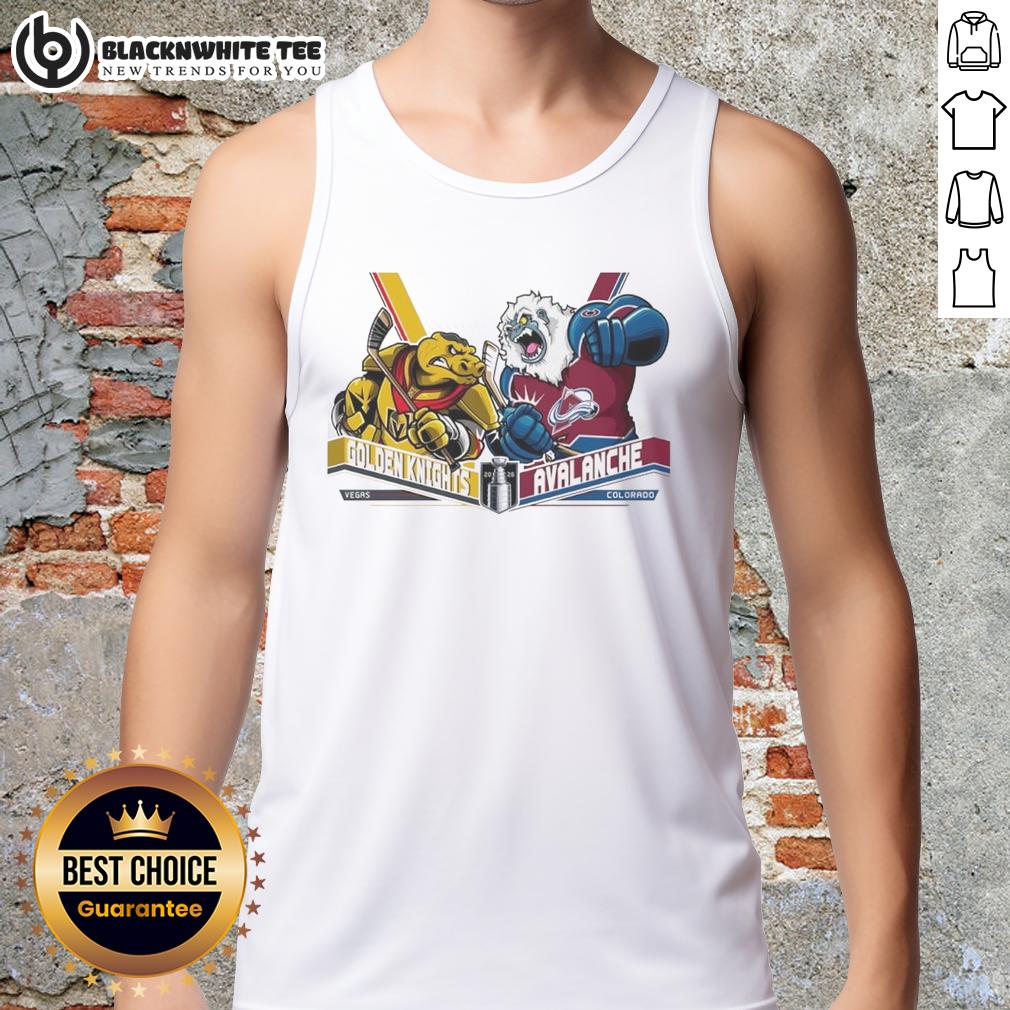 Top Vegas Golden Knights Vs Colorado Avalanche Western Conference Finals 2026 Hockey Mascot T-Shirt - Image 4