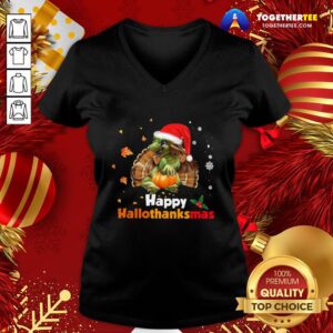 Alternative view of Cute Dragon Santa Happy Hallothanksmas Shirt