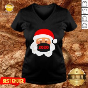 Alternative view of Nice Santa Claus Wearing Face Mask 2020 Christmas Shirt