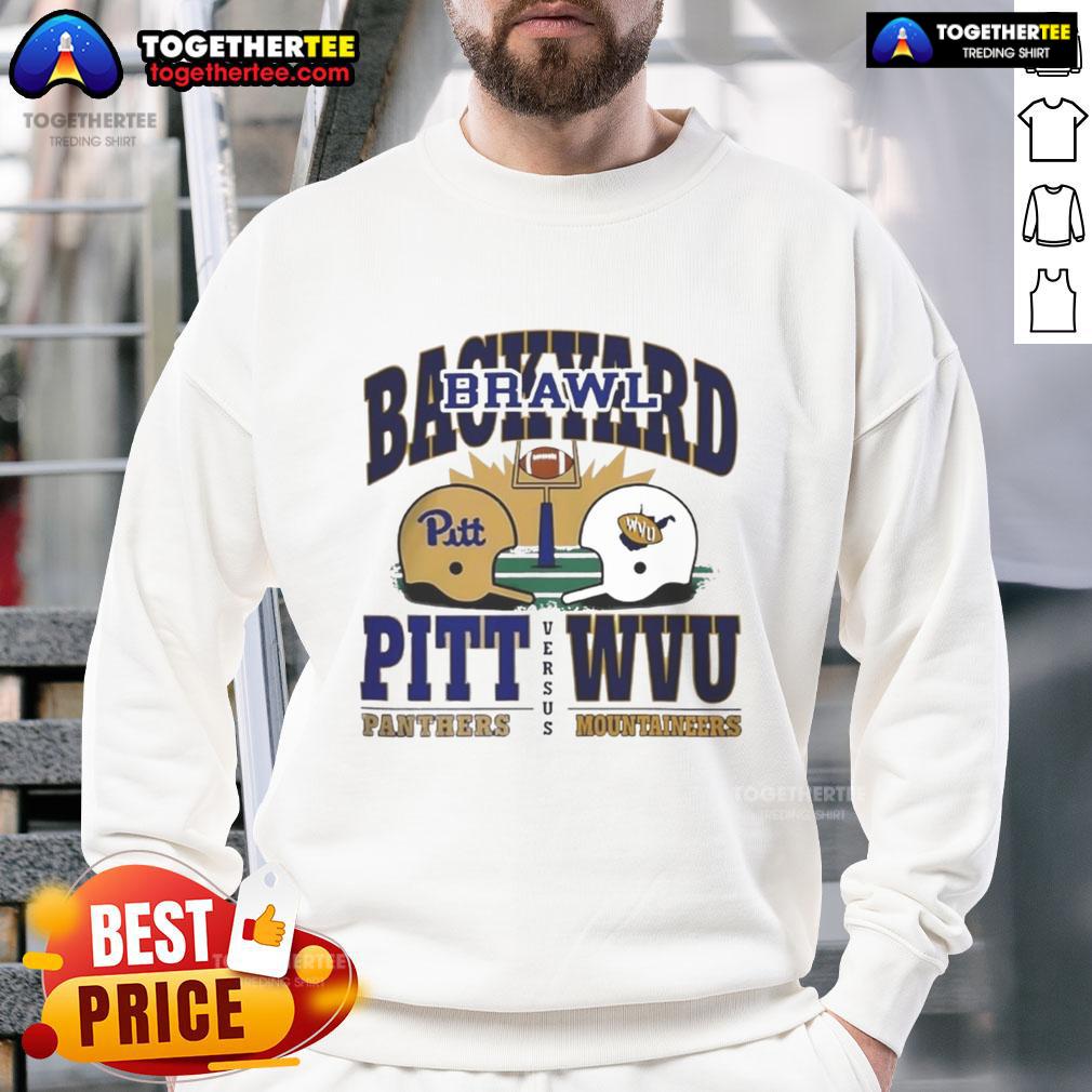 Nice Pitt Panthers Vs West Virginia Mountaineers Backyard Brawl 2025 Helmet T-Shirt - Image 5