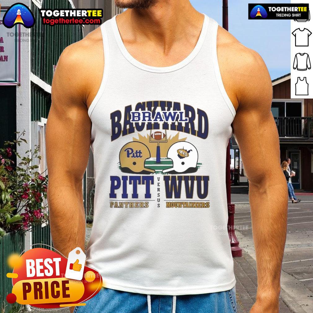 Nice Pitt Panthers Vs West Virginia Mountaineers Backyard Brawl 2025 Helmet T-Shirt - Image 4
