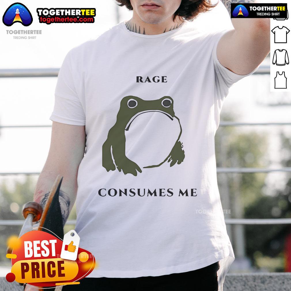 Official Rage Consumes Me Frog Meme T-Shirt