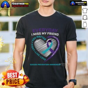 Top You Matter Prevention Friend Suicide Awareness T-Shirt